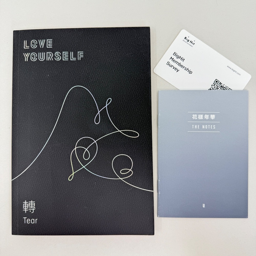 BTS Love Yourself Tear Version U Photobook with The Notes and Survey Card